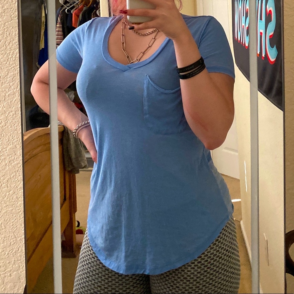 Blue rustic top